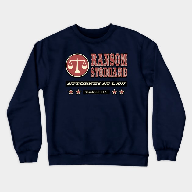 Ransom Stoddard - Who Shot Liberty Valance Crewneck Sweatshirt by robotrobotROBOT